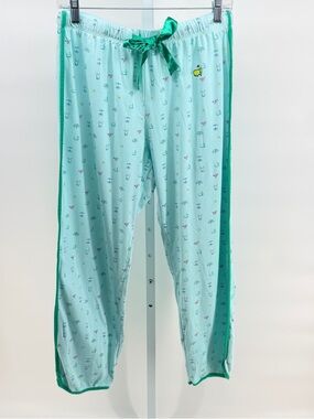 Magnolia Lane official Master’s Light Aqua Pajama Pants with Green Trim